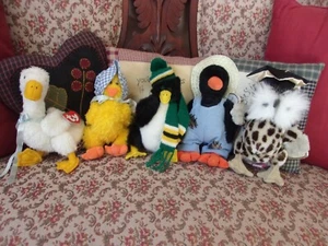 TY Attic Treasures ~BIRDS: Bonnie Cawley Georgette Socrates Waddlesworth ~ MWMT - Picture 1 of 17