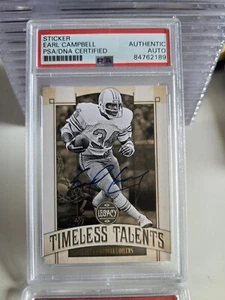 Signed Earl Campbell Card - Picture 1 of 2