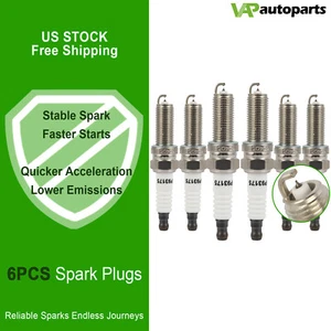6x Iridium & Platinum Spark Plugs For 2014-2020 Jeep Cherokee 3.2L V6 - Picture 1 of 8