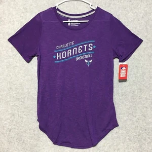 Charlotte Hornets Shirt Womens L NBA Short Sleeve Purple - Picture 1 of 7