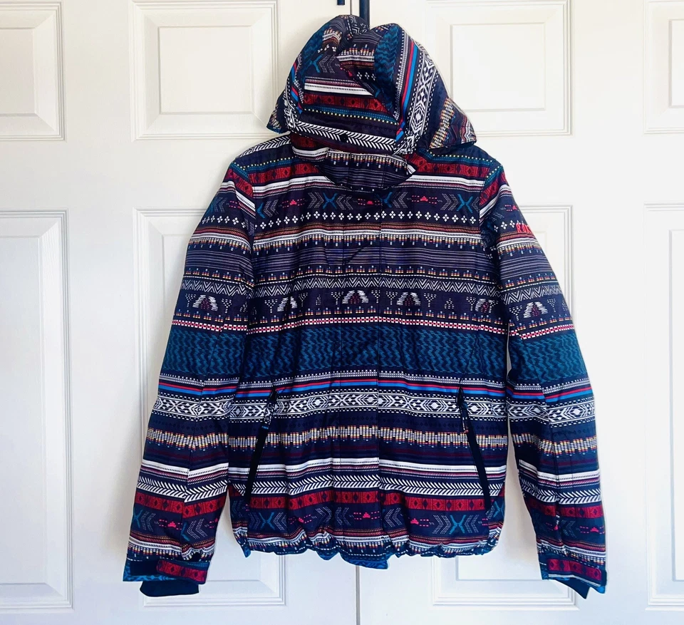 ROXY Niñas 10K Impermeable DryFlight Capucha Esquí Nieve CHAQUETA SNOWBOARD talla 14 EC Foto 1 de 4