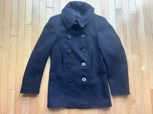 Para hombres De Colección Años 40 Marina de los Estados Unidos Militar Naval Ropa Fábrica Jersey Lana Segunda Guerra Mundial Chaquetón S - Imagen 1 de 8