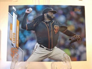 2020 Topps Baseball Card   #185 Johnny Cueto   (430) - Picture 1 of 2