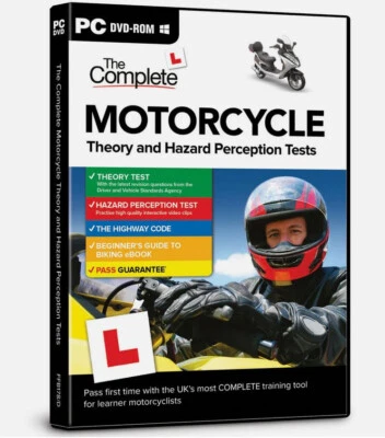 2025/2026 Complete Motorcycle Theory & Hazard Perception Tests PC DVD Motorbike - Image 1 of 4