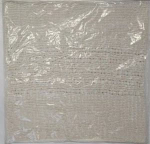 West Elm Cozy Weave Handwoven Pillow Cover 24" x 24" White - Picture 1 of 2