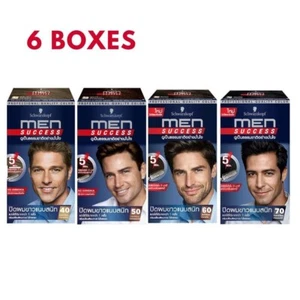 6x Schwarzkopf Men Success Professional Hair Color Dye Kit 40, 50, 60, 70 Choose - Picture 1 of 9