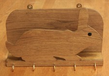 HANDMADE HANGING BUNNY WITH 5 HOOKS