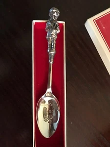 Reed & Barton Sammlerstück 1980 Weihnachtslöffel kleiner Schlagzeuger mit OVP - Bild 1 von 4