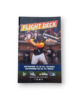 OAKLAND A'S / LAS VEGAS AVIATORS PROGRAM *KEVIN SMITH* | Thick 96 Pages - Image 1 of 4