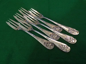 WMF Jugendstil Modell 29 Efeumuster Fischgabeln (alte Form) 6 Personen I/O TOP ! - Picture 1 of 4