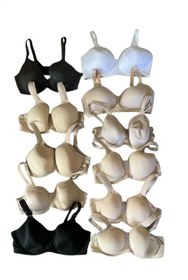 Lote de 11 sujetadores Wacoal Vanity Fair Playtex paquete talla 40D - leer descripción Foto 1 de 4
