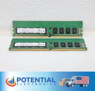 LOTE DE 2 SK Hynix HMA41GU7AFR8N-TF 16 GB (2x8 GB) 2Rx8 PC4-2133P memoria de servidor Foto 1 de 4