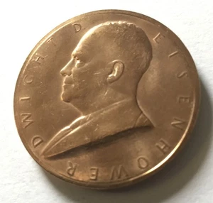 Moneda medalla inaugurada por el presidente Dwight Eisenhower - Imagen 1 de 2
