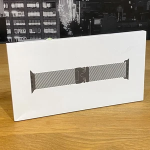 Apple Watch Ultra Strap 49mm Black Titanium Milanese Loop L Large Original - Picture 1 of 24