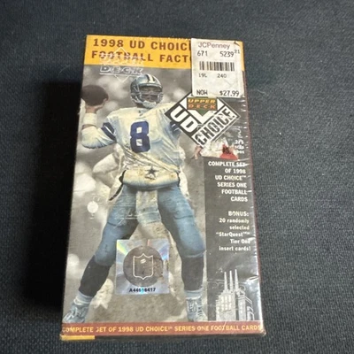 Upper Deck 1998 UD Choice Ser. 1 Football Sealed Set 275 Manning RC Moss Rookie - Image 1 of 4