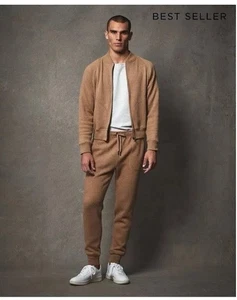 ¡NUEVO CON ETIQUETAS! $698 Todd Snyder Camel Chaqueta de Pista Talla XL - Imagen 1 de 8