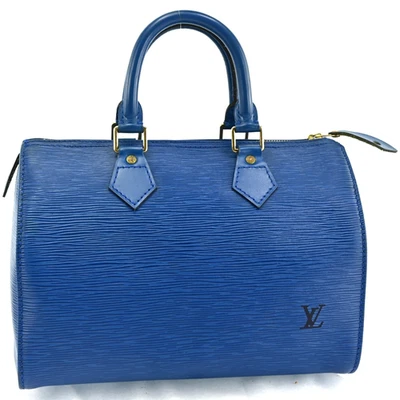 LOUIS VUITTON Epi Speedy 25 Hand Bag Blue LV Auth N2574RS710 - Image 1 of 4