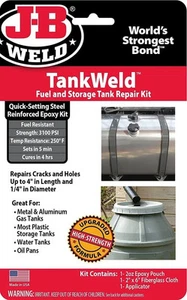 J-B Weld 2110 Metall Kraftstofftank Reparatursatz, grau - permanente Leckdichtung Epoxid 1oz - Bild 1 von 6
