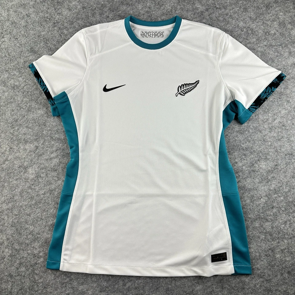 Nike NEW ZEALAND Football Team 2023-24 Away  Jersey Womens L Soccer ALL WHITES - Image 1 of 4