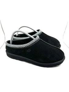UGG K Tasman II Damen Größe 6 Schwarz Geflecht Hausschuhe Slipper Schuhe 1019066K - Bild 1 von 12