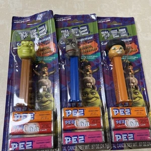 Shrek the Third Pez Dispensers in Original Packaging Set of 3 - NEW - Picture 1 of 4