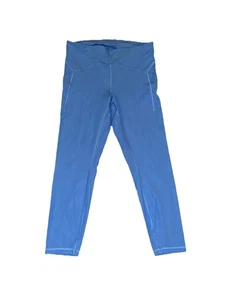 Lululemon Leggings Größe 12 hoher Bund Pool blau mit Taschen sehr leicht getragen - Bild 1 von 6