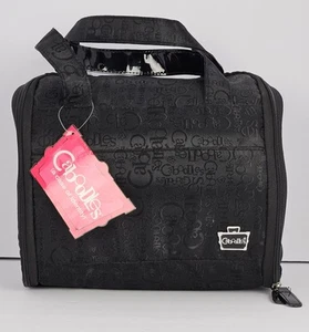 Estuche de Maquillaje de Viaje Caboodles Negro Logo Estampado TODO Accesorios Bolsa Cremallera - Imagen 1 de 24