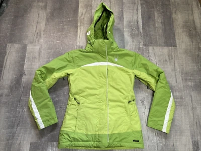 Spyder RN 64902 CA 52645 Thinsulate Womens Ski Snow Jacket Sz 10 Green - Image 1 of 4