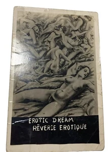 Erotic Dream Reverie Erotique RPPC Postcard AZO Rough Art Photo Nude Drawings - Picture 1 of 7