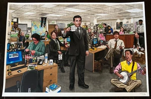 The Office Funny Party Art Print Poster Dunder Mifflin Michael Scott mondo sdcc - Picture 1 of 11