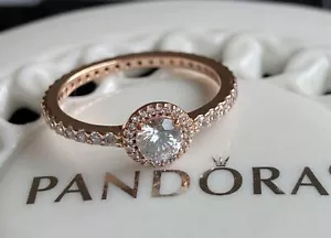 Authentic Pandora Classic Elegance Ring #180946CZ - Picture 1 of 5
