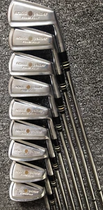 Retro DUNLOP "ARNOLD PALMER" Power Point IRONS SET/ 2-PW/ Firm Flex/ RH - Picture 1 of 4