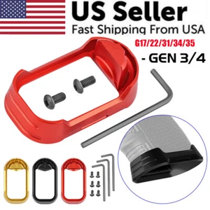 Gen 3/4 New Aluminum Flared Magwell For Glock 17/22/31/34/35 -Free Shipping - Picture 1 of 16