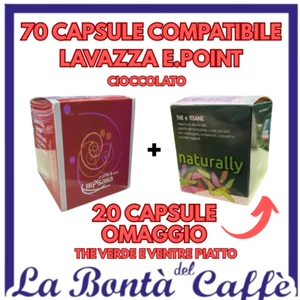 LAVAZZA 70 CAPSULE CIALDE CAFFE' COMP POINT CIOCCOLATO + 20 CAPSULE OMAGGIO - Zdjęcie 1 z 5