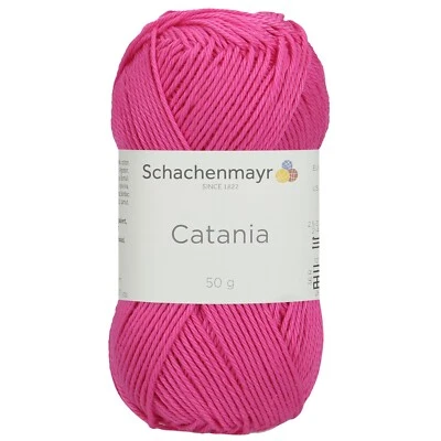 Catania Di Schachenmayr - Neon Pink (00444) - 50 G / Circa 125 M Di Lana - Immagine 1 di 4