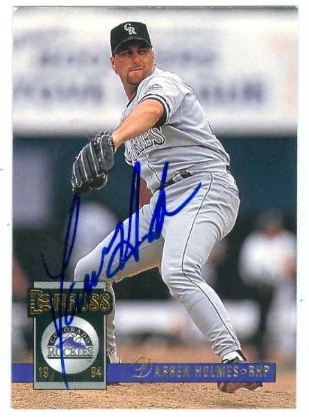 Darren Holmes autographed Baseball Card (Colorado Rockies) 1994 Donruss #222 - Image 1 of 1