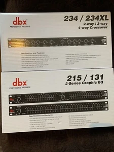 DBX EQ 215 + DB MK II + BBE 882i + DBX 234 XL 2/3/4 Way Crossover - Picture 1 of 13