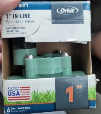 Underground Sprinkler Electric In-Line Straight Valve, 1-In. - Image 1 of 2