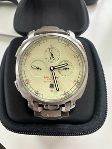 ANONIMO MILITARE OPERA MECCANA CHRONOGRAPH 2007 43MM STAINLESS STEEL CREAM DIAL - Picture 1 of 5