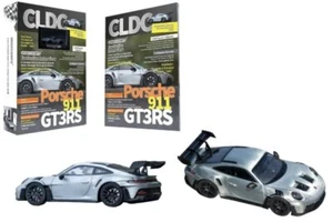 PORSCHE 911 GT3 RS + Book - bursted steel - Minichamps 1:64 - Foto 1 di 6