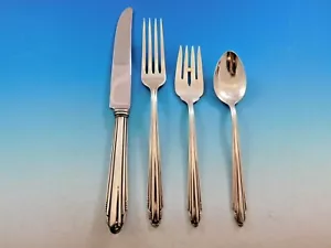 Contempora by D&H Sterling Silver Flatware Set For 8 Service 37 Pcs Art Deco - Picture 1 of 8