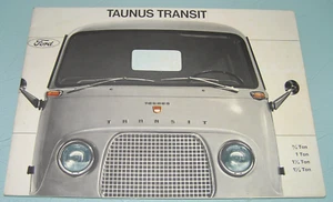 FORD TAUNUS TRANSIT Original Vintage Market Sales Brochure Printed In Germany - Bild 1 von 5