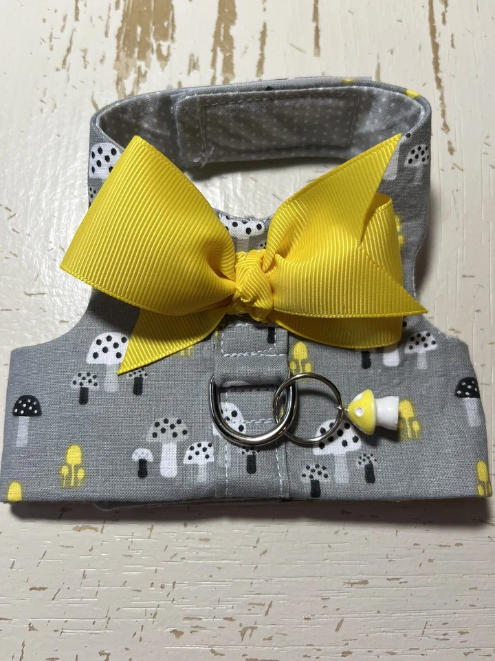 Handmade Dog Harness vest Mushrooms Charm XS - 3085 - Image 1 of 1
