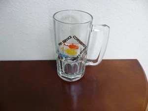 1981 MBB Service Helicopter Conference Valley Forge Large Glass Beer Stein - Picture 1 of 2