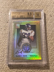 Randy Moss 2000 elite passing the torch auto autograph #11/1500 bgs 9.5
