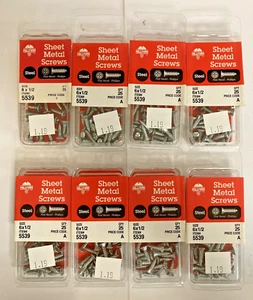 Hillman Sheet Metal Screws 6 X 1/2" Flat Head Phillips # 5539 - (8 Packs) - Picture 1 of 2