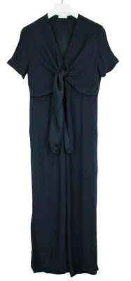 Sandro Duckie Overall Damen (Eu) 40 Kurzärmlig Gepunktet Aufdruck Vorne Schleife - Bild 1 von 4