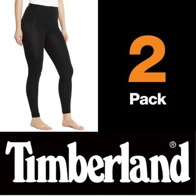 2 Pack Timberland Womens Fleece Lined Leggings, Choose size & colors ! - Image 1 of 4