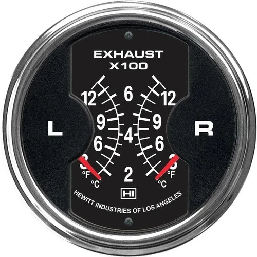 3" Dual Hewitt 010-503-1R-2 Universal Diesel EGT. Calibre solamente. Murphy, Caterpillar Foto 1 de 1