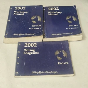 Escape 2002 Workshop Manual Vols. 1 & 2 and Wiring Diagrams Ford Motor Company - Picture 1 of 6